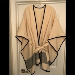 Ann Taylor wool cape. One size. Cream color.